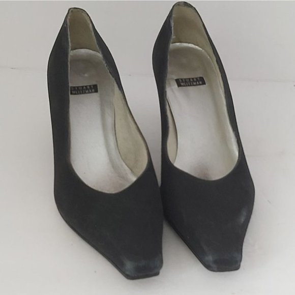 STUART WEITZMAN | Women's Satin Pumps Heels Black Size 6 - Picture 2 of 8